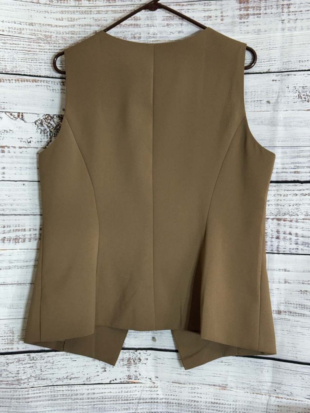 BTFBM Vest Womens Size Large Button Front Brown Summer Dressy Business Casual - Picture 4 of 11